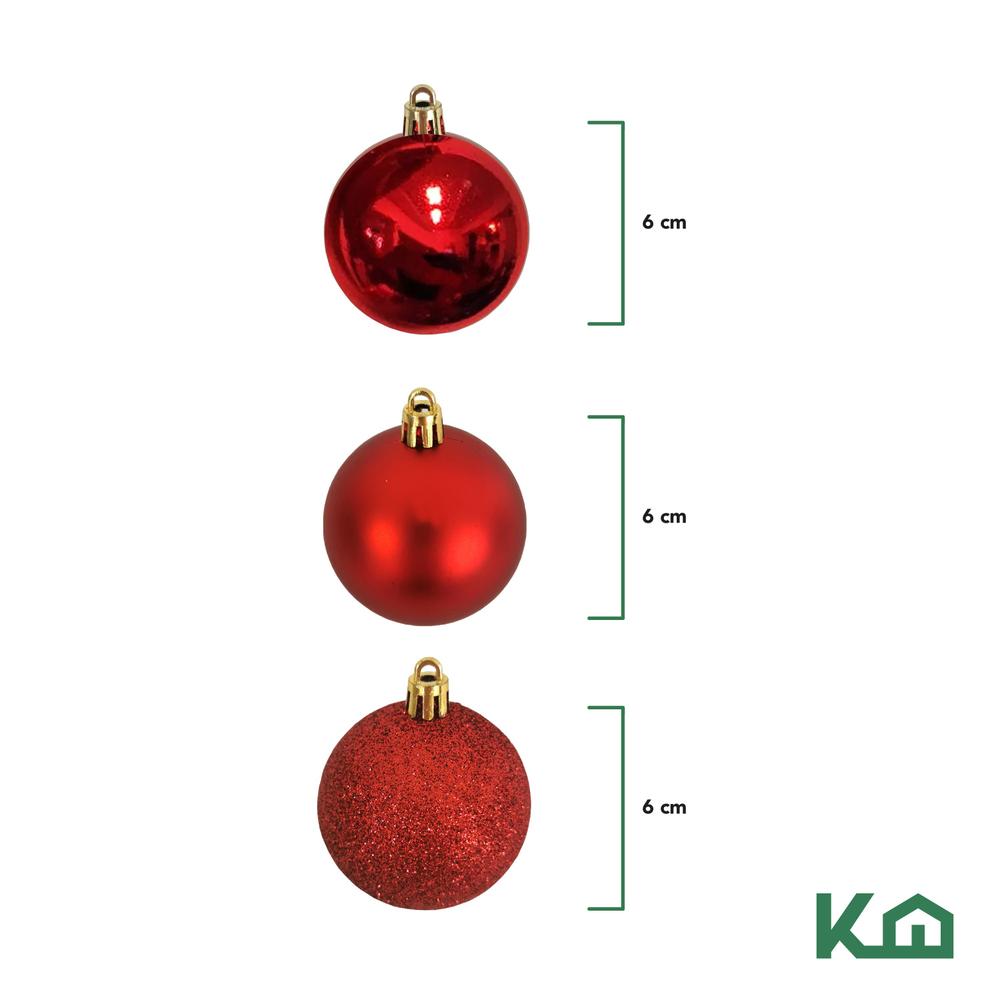 Adornos Navidad 24pz Decoracion Esferas Navideñas 6cm Arbol