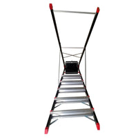 Thumbnail for Escalera Tijera Aluminio 6 Escalones Cuerpo Acero Peldaños