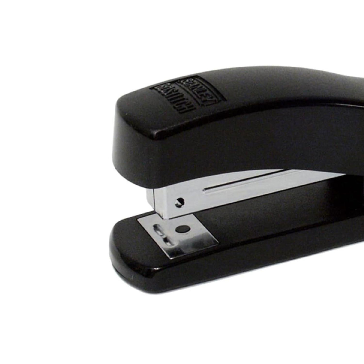 Engrapadora De Escritorio Compacta Media Tira Negra Deluxe