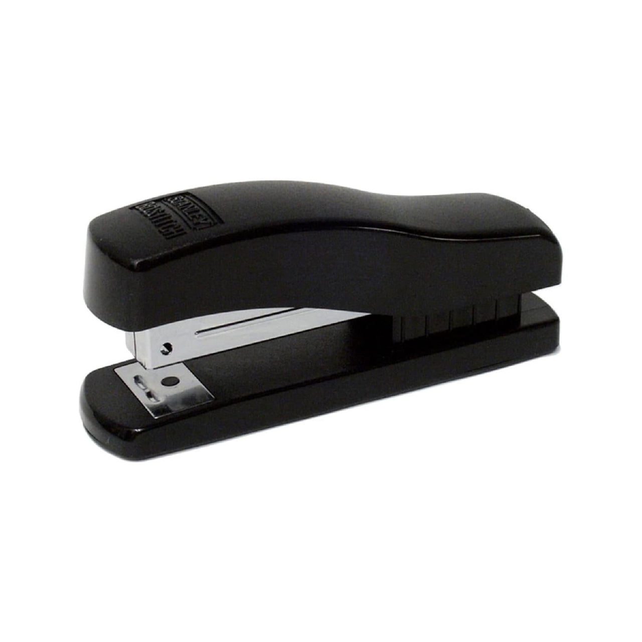 Engrapadora De Escritorio Compacta Media Tira Negra Deluxe