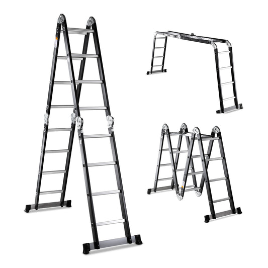 Escalera Multiposición 16 Peldaños de Acero 4.5 MetrosVOEM47