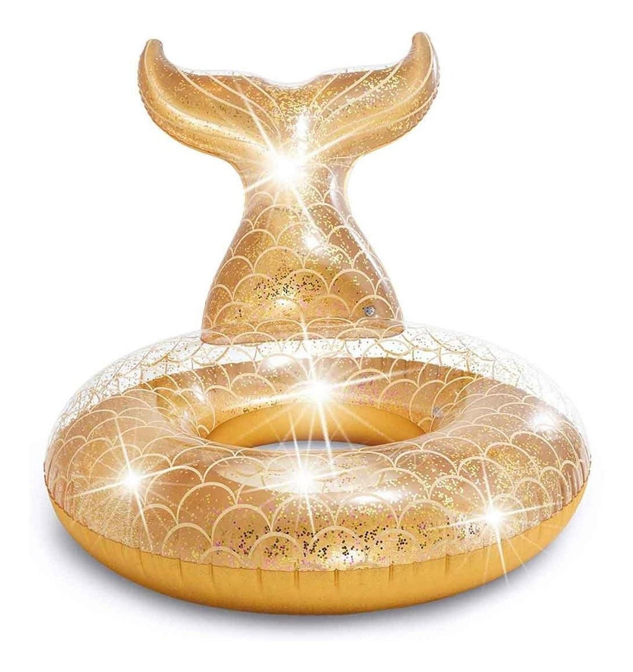 Flotador Dona Cola De Sirena Glitter Brilllo Alberca Intex