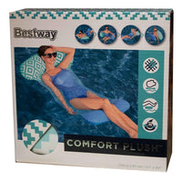 Thumbnail for Flotador Inflable Alberca con Cabecera Azul 145x87 cm Modelo 43555 Bestway