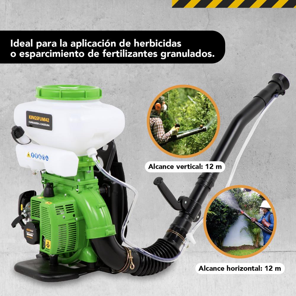 Fumigadora a Gasolina Aspersora 14L 2.8HP Liquidos Polvos 2T