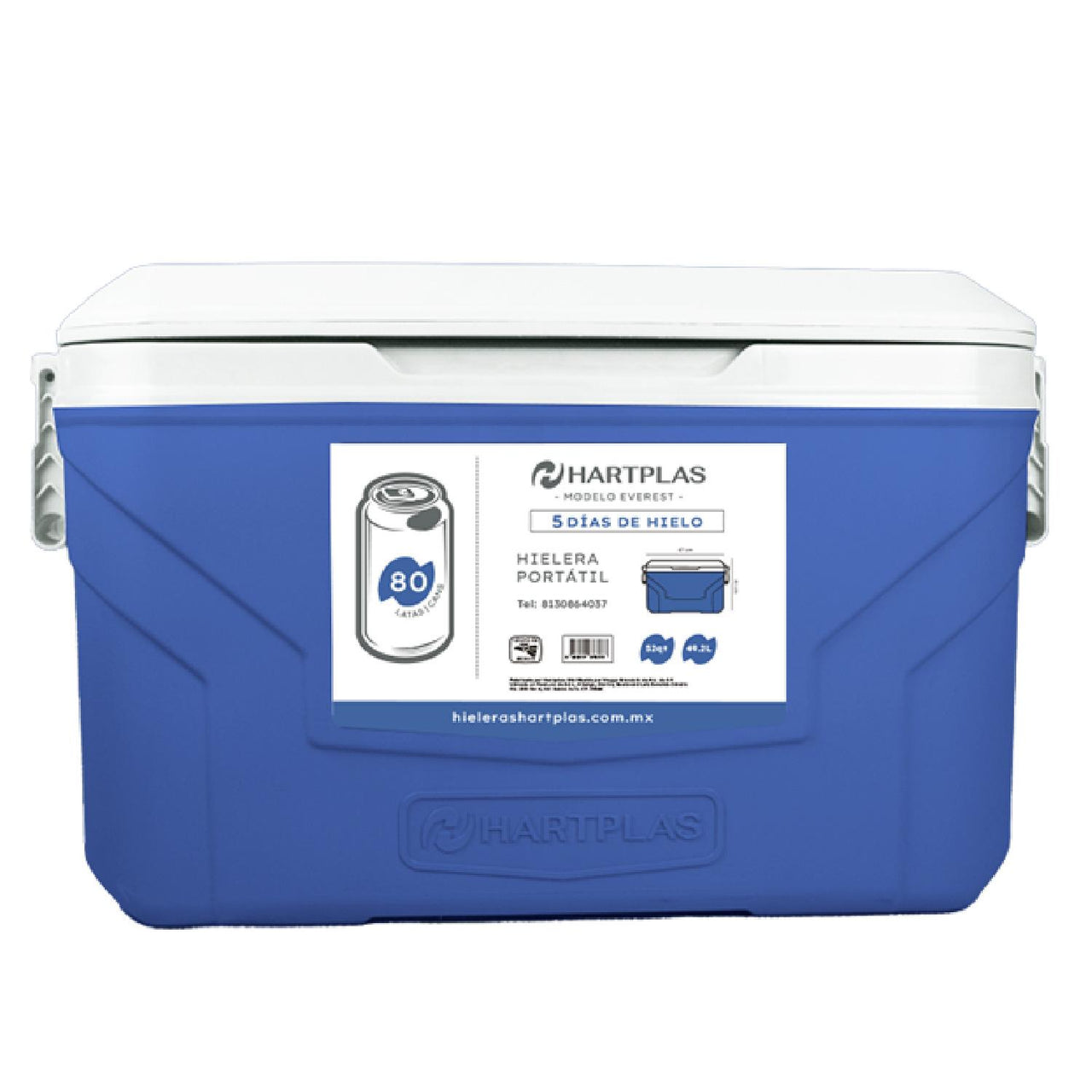 Hielera Hartplas Everest Capacidad 52 Qt 49.2 Litros