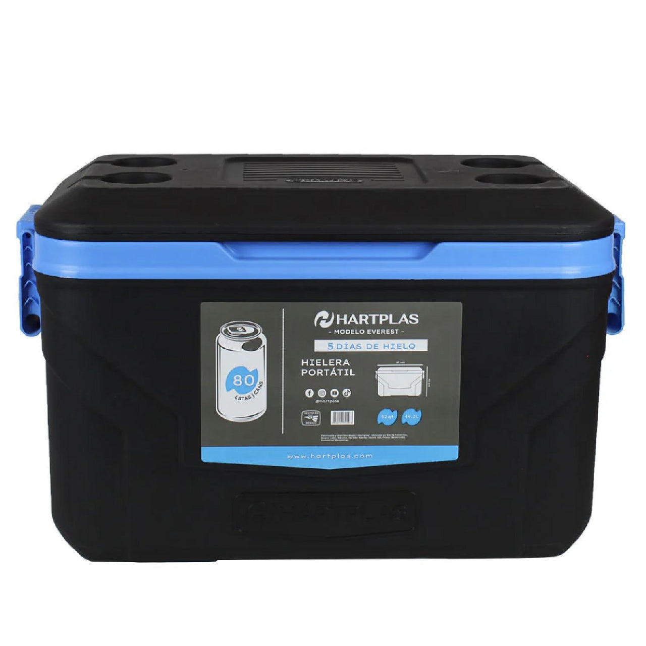 Hielera Hartplas Everest Capacidad 52 Qt 49.2 Litros