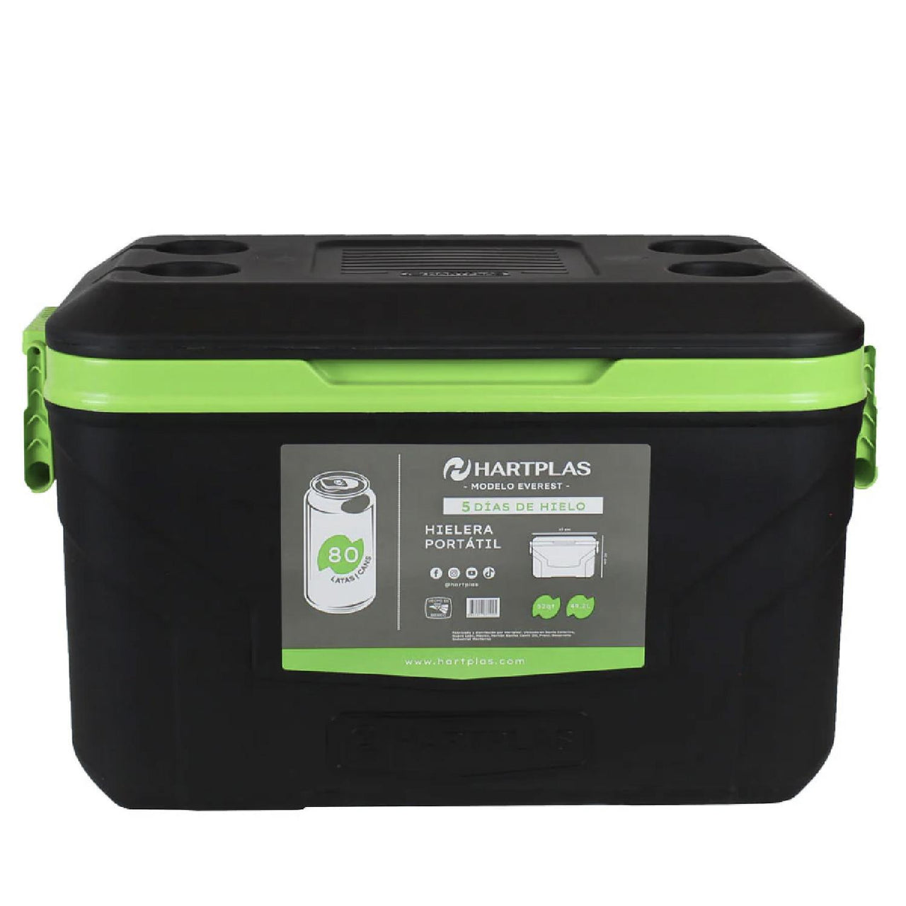 Hielera Hartplas Everest Capacidad 52 Qt 49.2 Litros