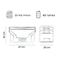 Thumbnail for Hielera Hartplas Everest Capacidad 52 Qt 49.2 Litros