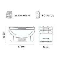 Thumbnail for Hielera Hartplas Everest Capacidad 52 Qt 49.2 Litros