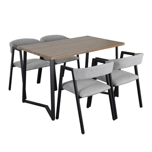 Juego De Comedor 4 Sillas Mesa Rectangular Cocina CafeteríaDNG - SALVIA1 - BEM