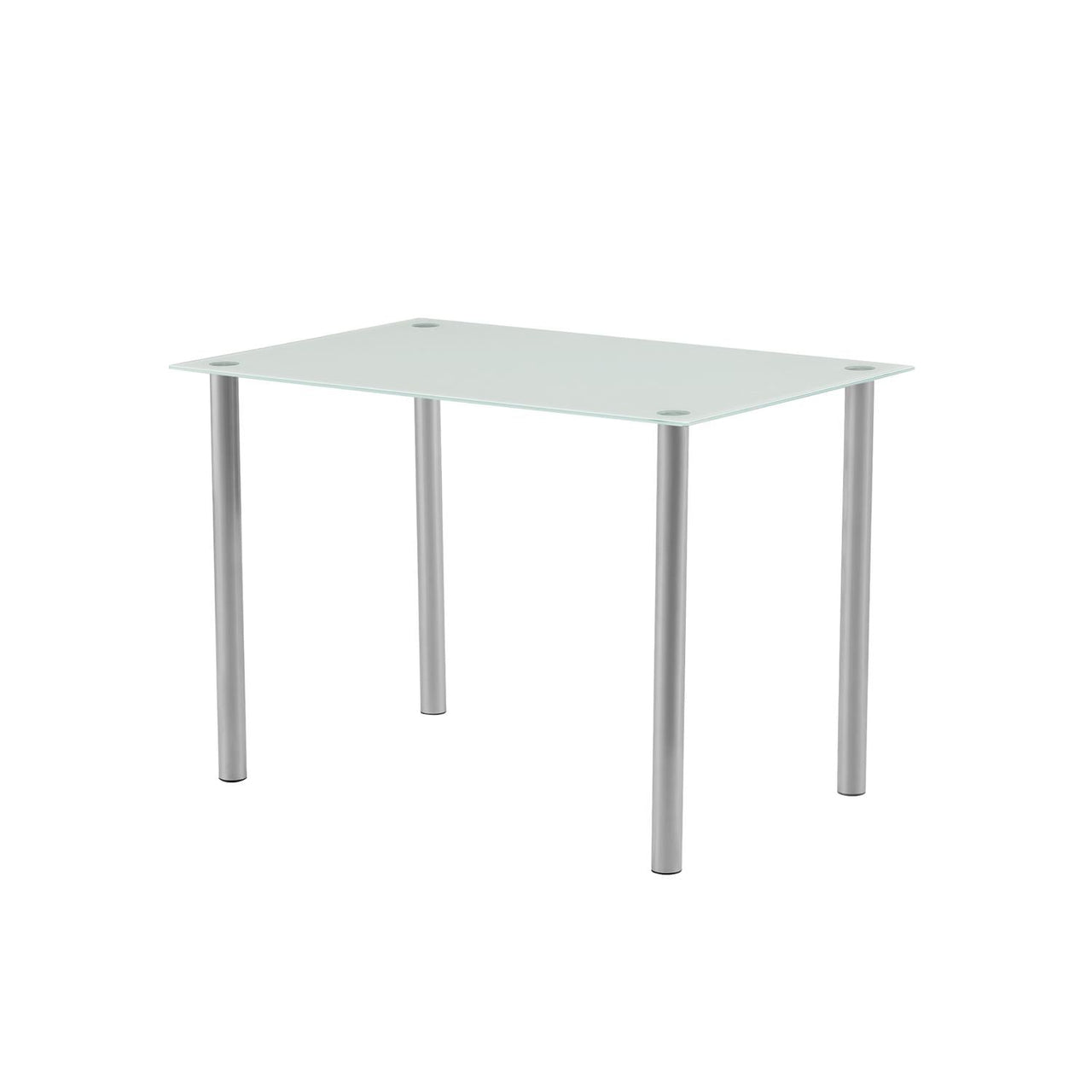 Juego De Comedor 4 Sillas Mesa Rectangular Cristal Elegante
