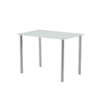 Thumbnail for Juego De Comedor 4 Sillas Mesa Rectangular Cristal Elegante