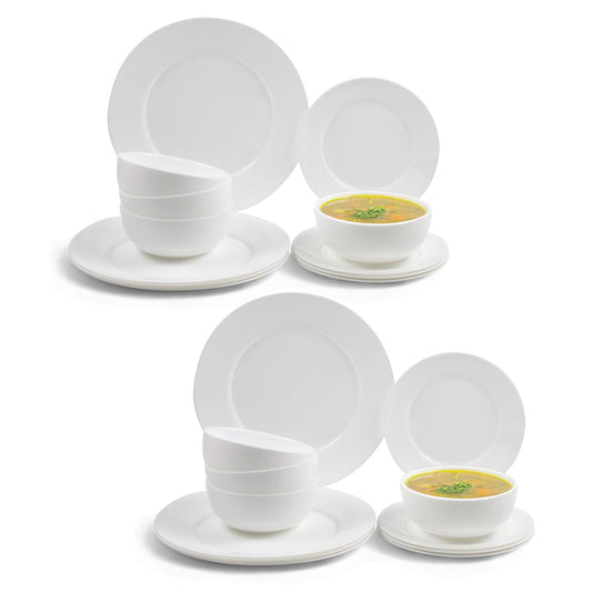 Juego Vajilla de Opalina Moderna 24 Piezas 8 PersonasOPAL12 - BLA - 2