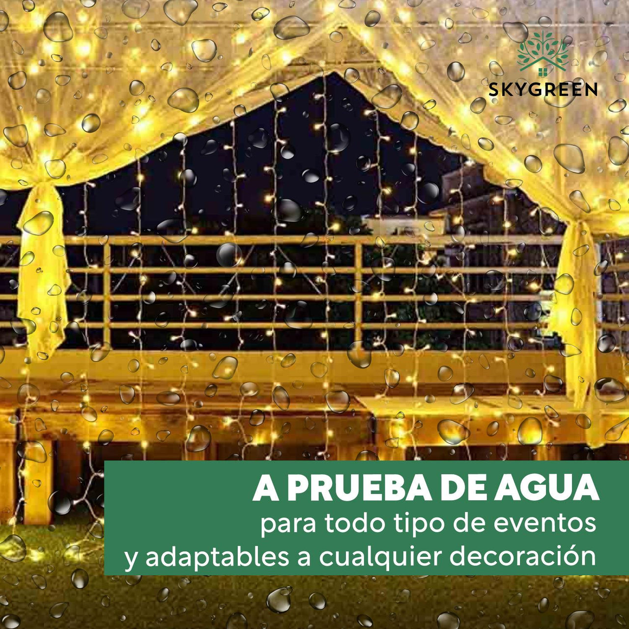 Kit Luces De Navidad 5 Pzs De 25 Mtrs Luz Blanca y Cálida