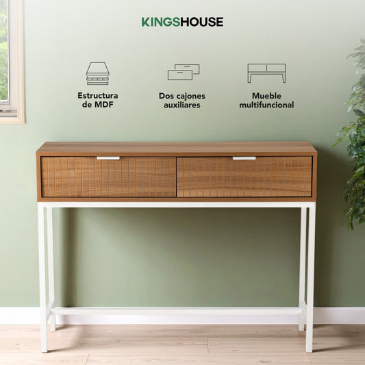 Mesa Consola Recibidor Clara Para Sala Recámara MinimalistaTABL - CLARA2R - MAD