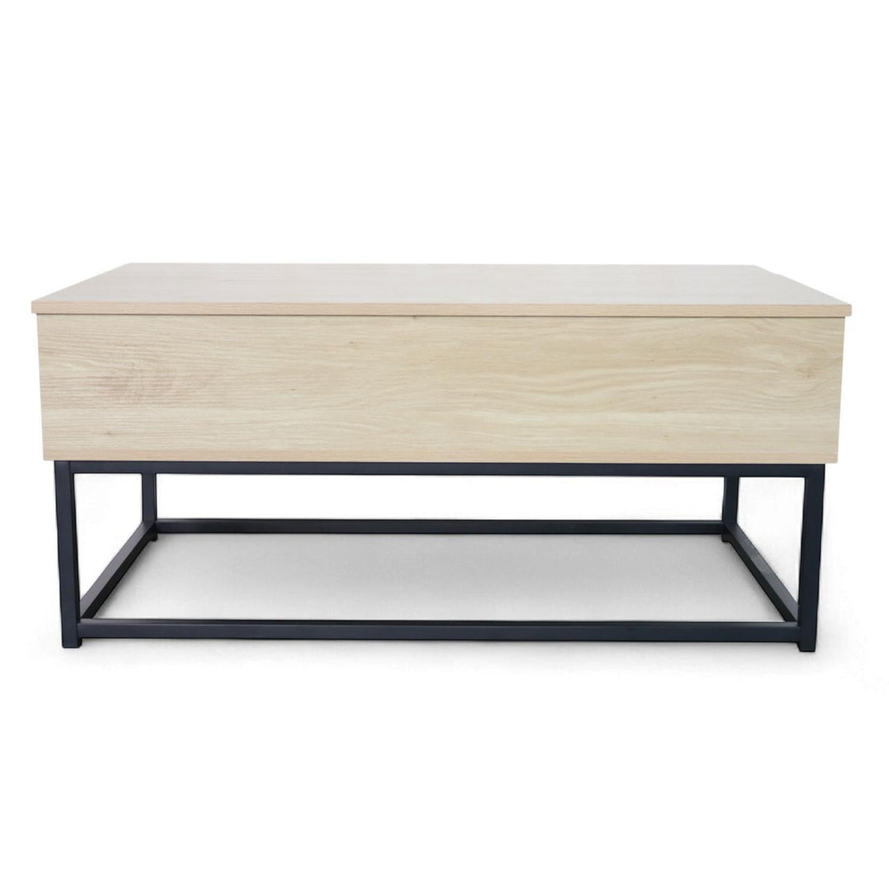 Mesa De Centro Elevable Montan Almacenamiento Interno Madera