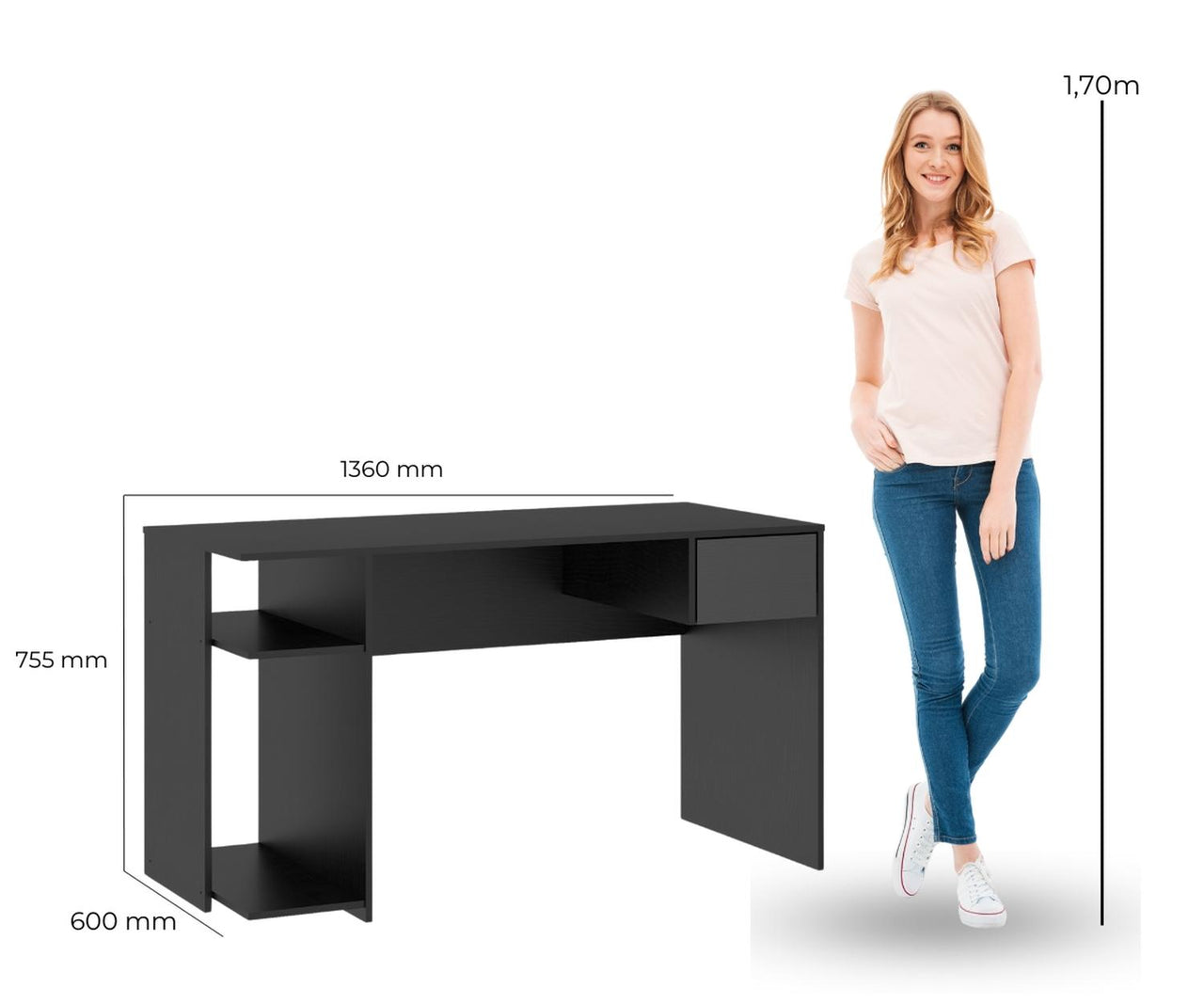 Mesa Escritorio Gamer Mueble Juvenil De Computadora Moderno