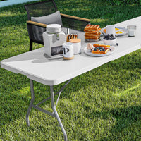 Thumbnail for Mesa Plegable Portafolio 1.80M Blanca Camping Jardín Eventos