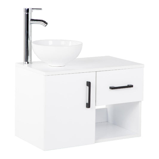 Mueble Kit Para Baño Gabinete Organizador Lavamano MonomandoBATH - VA1 - BLA