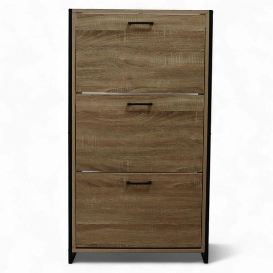 Mueble Zapatero Gabinete Organizador con 3 NivelesSHMTN2 - MAD