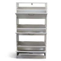 Thumbnail for Mueble Zapatero Organizador 3 Cajones Compacto Blanco