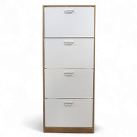 Thumbnail for Mueble Zapatero Organizador 4 Cajones Compacto Blanco