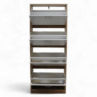 Thumbnail for Mueble Zapatero Organizador 4 Cajones Compacto Blanco