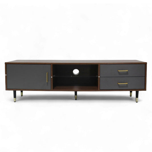 Organizador TV 55” Tipo Cómoda MDF Melamina VintageTABL - MONTAN3 - MAD