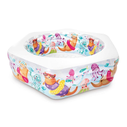 Piscina Alberca Inflabel Piscina Hexagonal Oceano Niño Intex56493NP - INTEX