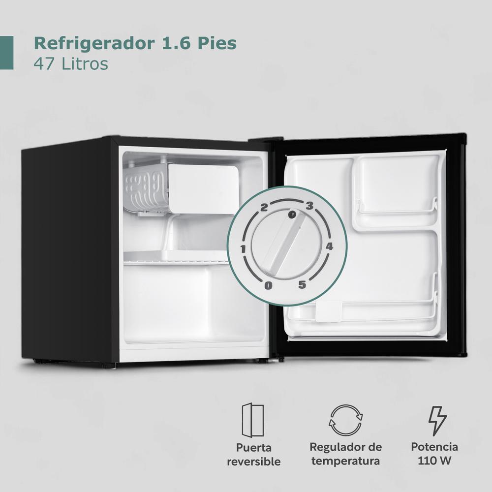 Refrigerador 1.6 Pies/47 Litros Con Congelador 1 Puerta 115V