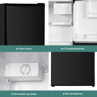 Thumbnail for Refrigerador 1.6 Pies/47 Litros Con Congelador 1 Puerta 115V