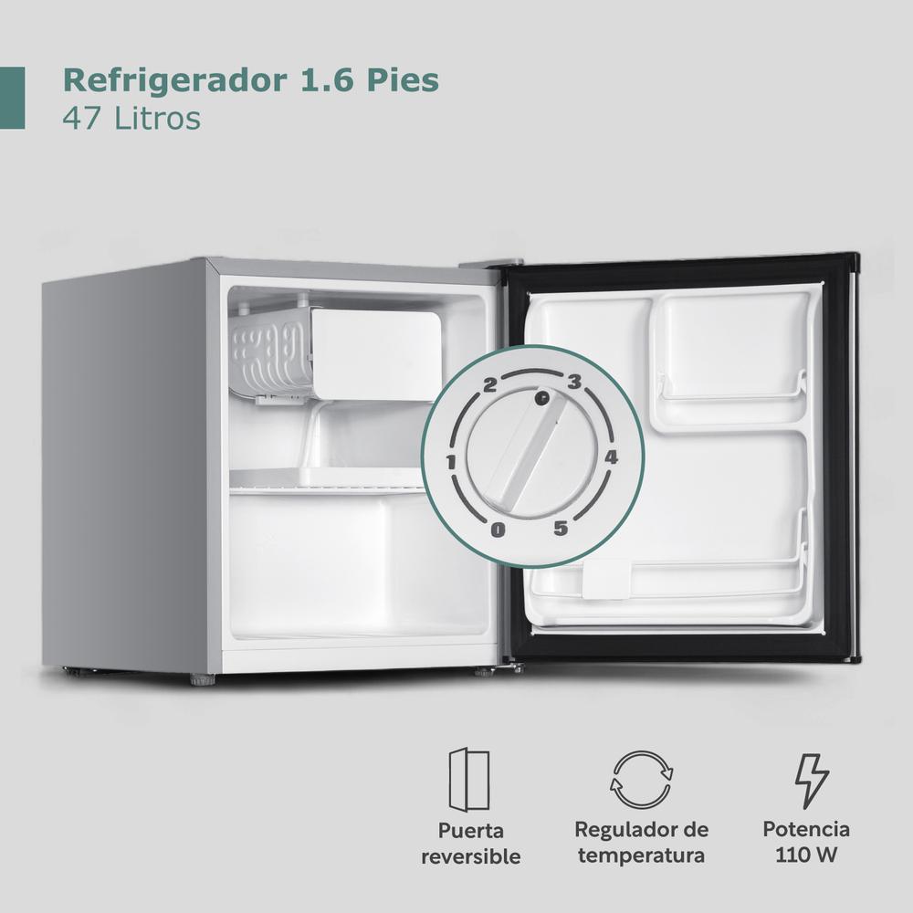 Refrigerador 1.6 Pies/47 Litros Con Congelador 1 Puerta 115V
