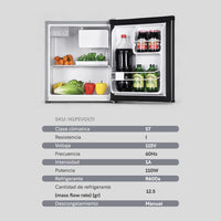 Thumbnail for Refrigerador 1.6 Pies/47 Litros Con Congelador 1 Puerta 115V
