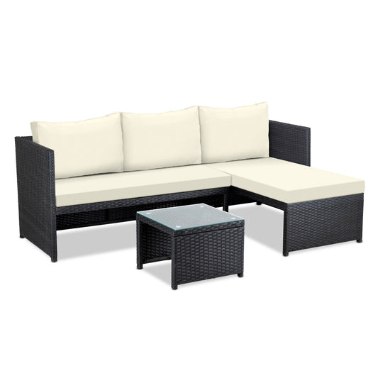 Sala de Mimbre para Exteriores y Jardín Esquina IzquierdaKH3PLBB