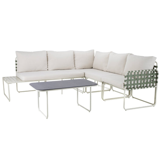 Sala Exterior De Rattan Esquinera Juego Jardín Sunset 5 PzasLIV - SUNSET5 - VER