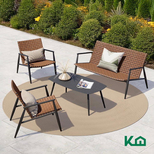 Sala Exterior Juego Para Jardín Exterior Terra Rattan 4 PzsLIV - TERRA4 - MAR