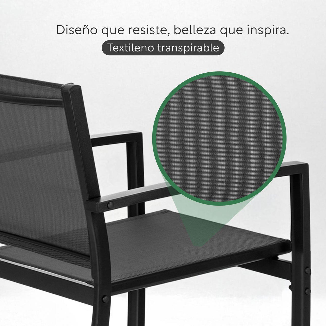 Sala Exterior Para Jardín Mesa Sillón Greenhouse 4 Pzas