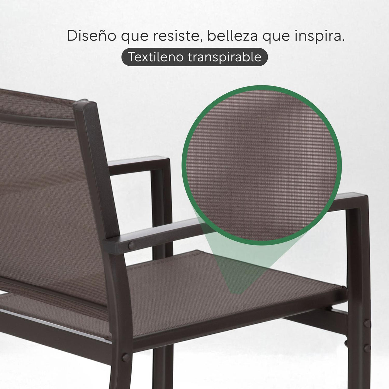 Sala Exterior Para Jardín Mesa Sillón Greenhouse 4 Pzas