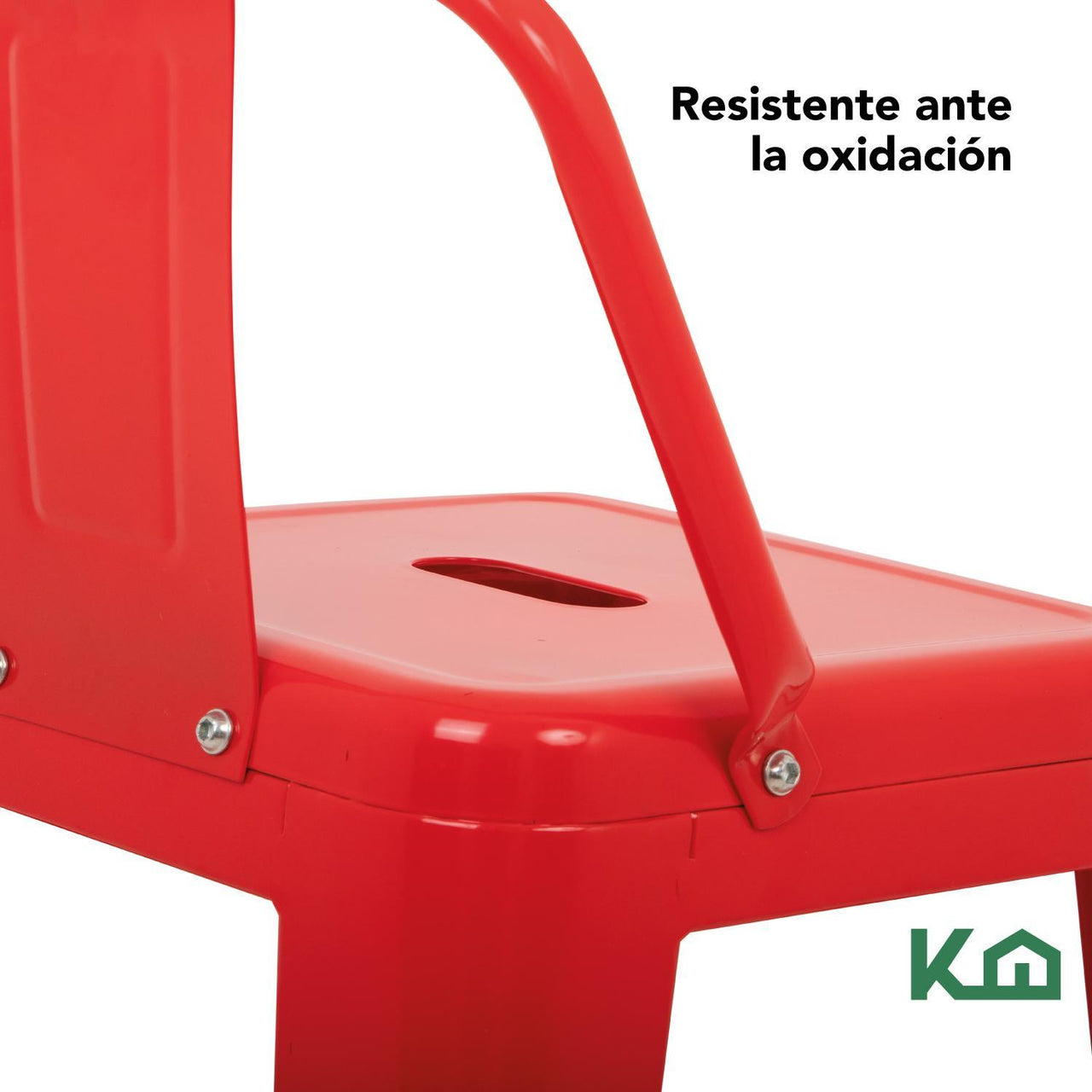 Set 4 Bancos Tolix Altos Kingshouse Con Respaldo Silla Barra