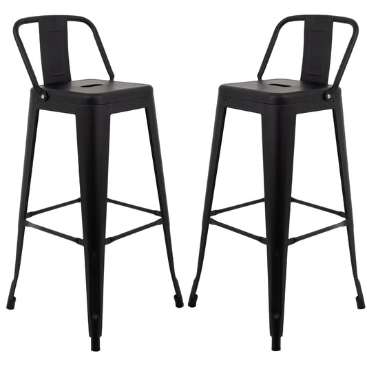 Set De 2 Sillas Banco Alto Respaldo Tipo Tolix Vintage HogarTOLIXKIT#2 - BA2NEM