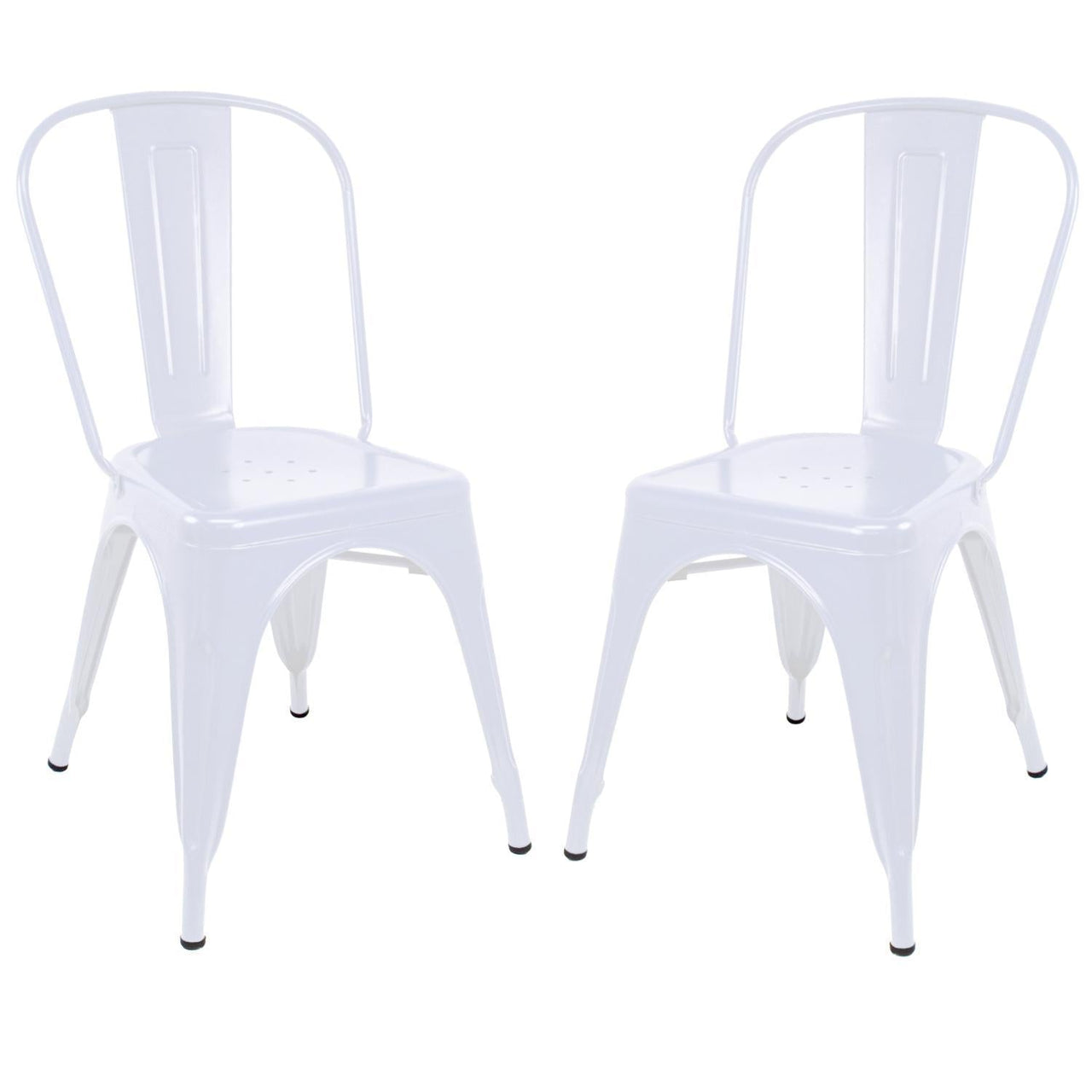 Silla Tipo Tolix Metal 2 Pieza Comedor Restaurante Exterior