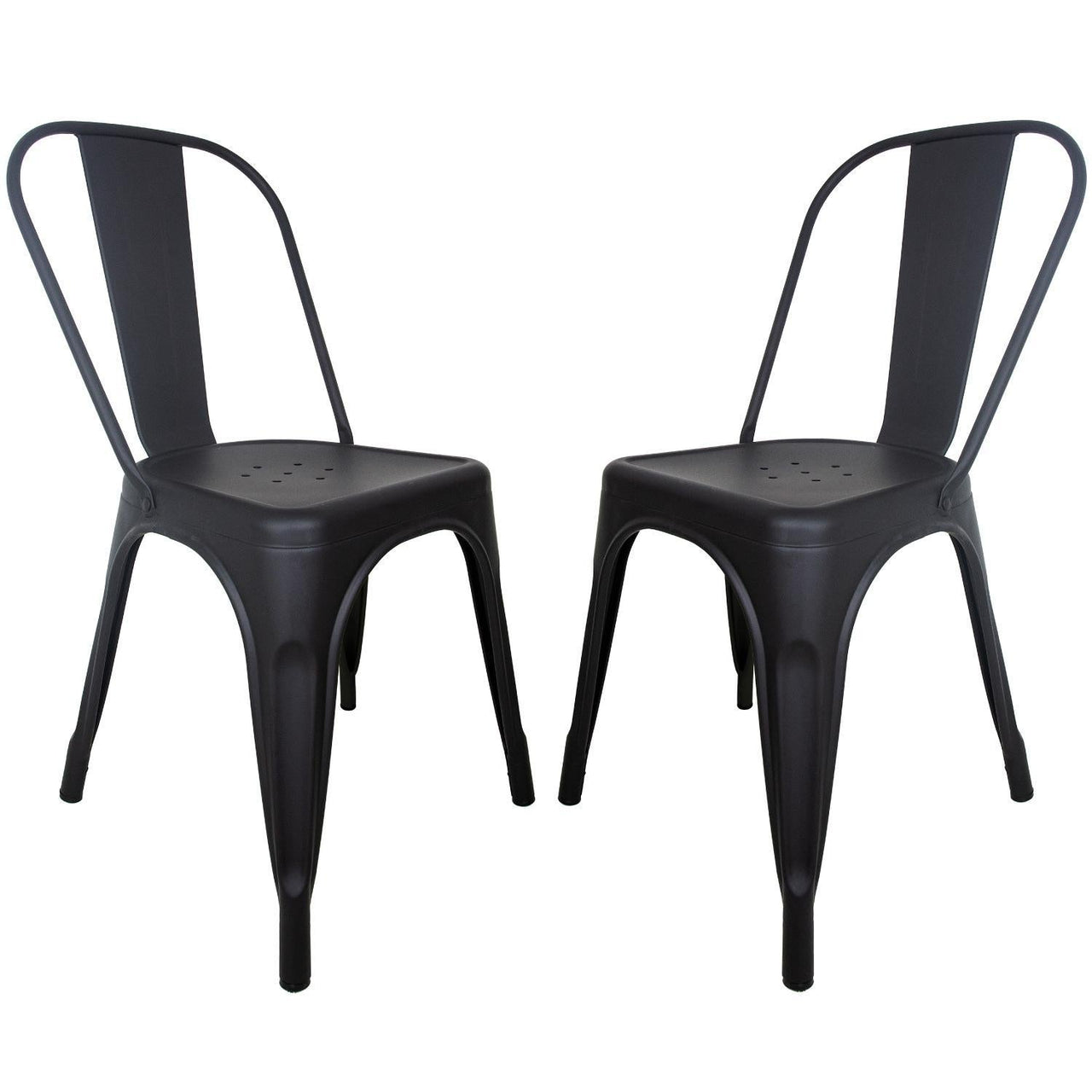 Silla Tipo Tolix Metal 2 Pieza Comedor Restaurante Exterior