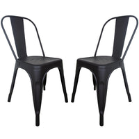 Thumbnail for Silla Tipo Tolix Metal 2 Pieza Comedor Restaurante Exterior