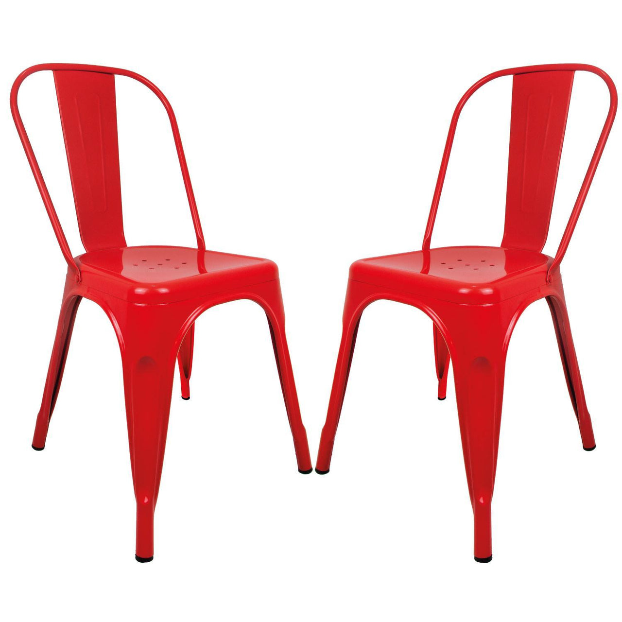 Silla Tipo Tolix Metal 2 Pieza Comedor Restaurante Exterior
