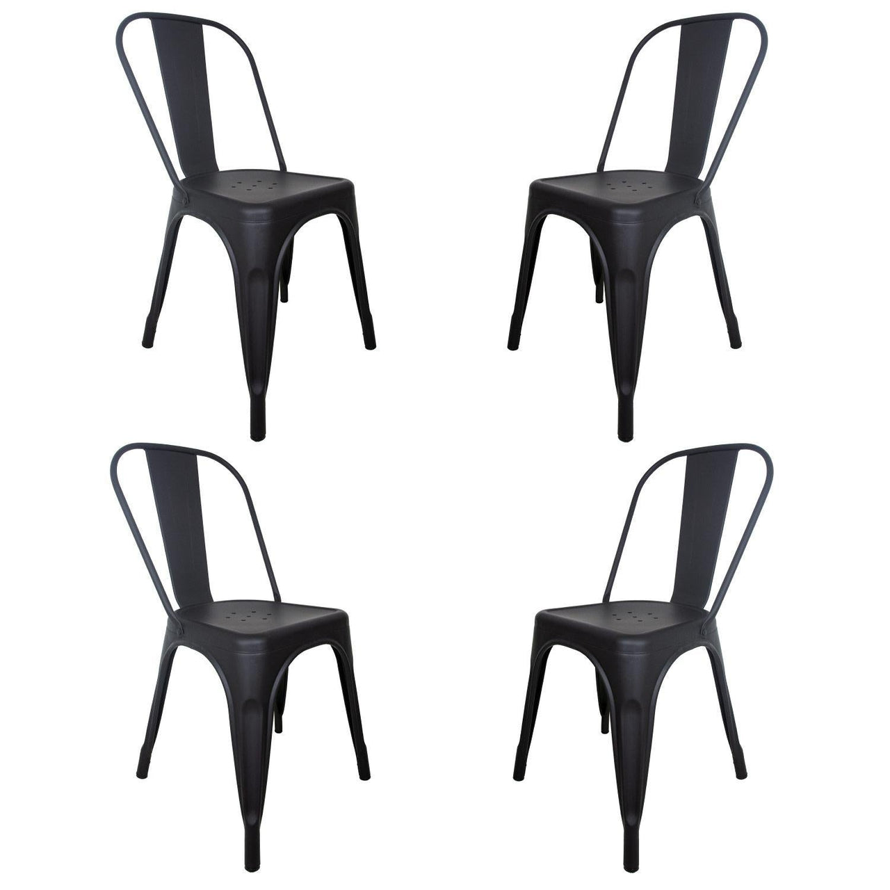 Silla Tolix Metal 4 Pzas Comedor Casa Restaurante Exterior
