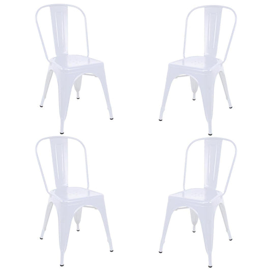 Silla Tolix Metal 4 Pzas Comedor Casa Restaurante ExteriorTOLIXKIT#4 - CLA1BLA