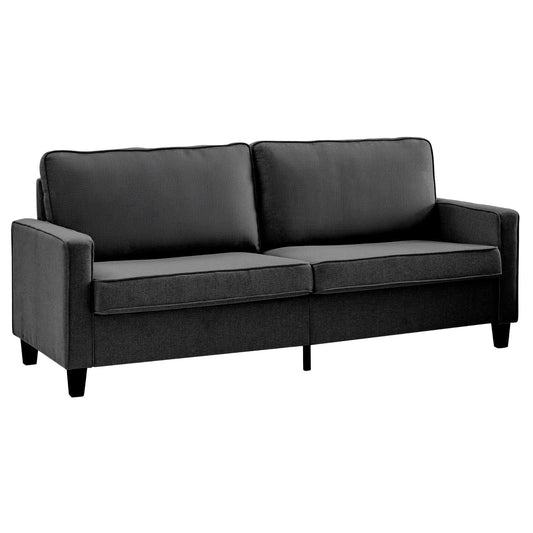 Sofá Sillón Loveseat 3 Plazas Sala Moderna Madera + CojinesSOB - GALA3 - GRI