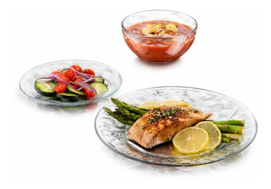 Vajilla Alaska Circular 4 Personas 12pzs Cocina Platos Crisa1717444 - LIB