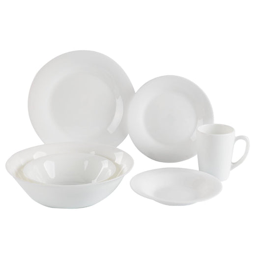 Vajilla Opal 31Pzas Redonda Para 6 Personas Moderna EleganteOPAL31 - BLA
