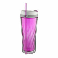 Thumbnail for Vaso Flex Tumbler 24oz Autoclose Con Popote Orquidia Contigo